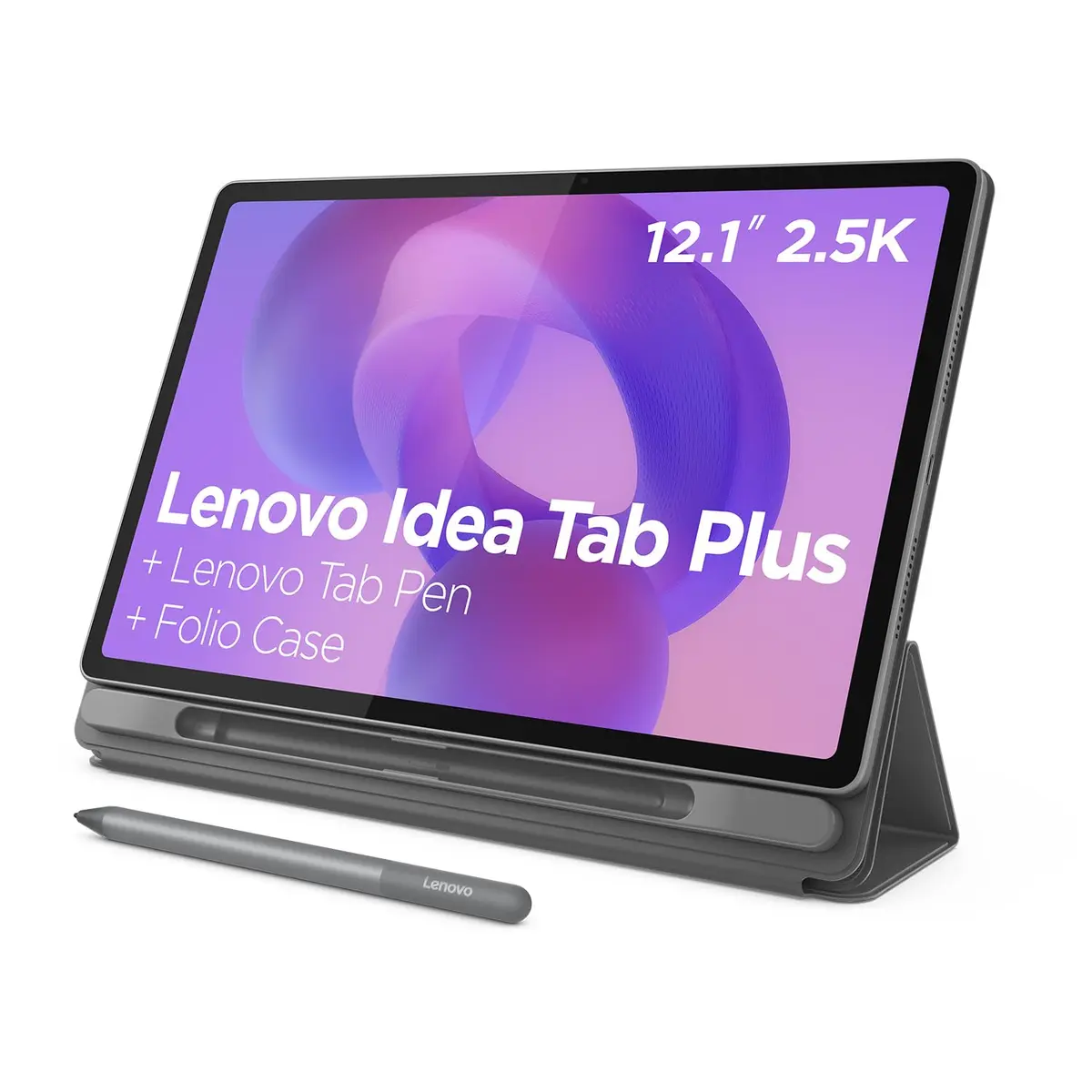 Tablet Lenovo Idea Tab Plus 12.1" 2.5K 90Hz - Octa-Core, 8GB RAM, 128GB, Wi-Fi 5, Android 15, Caneta e Case