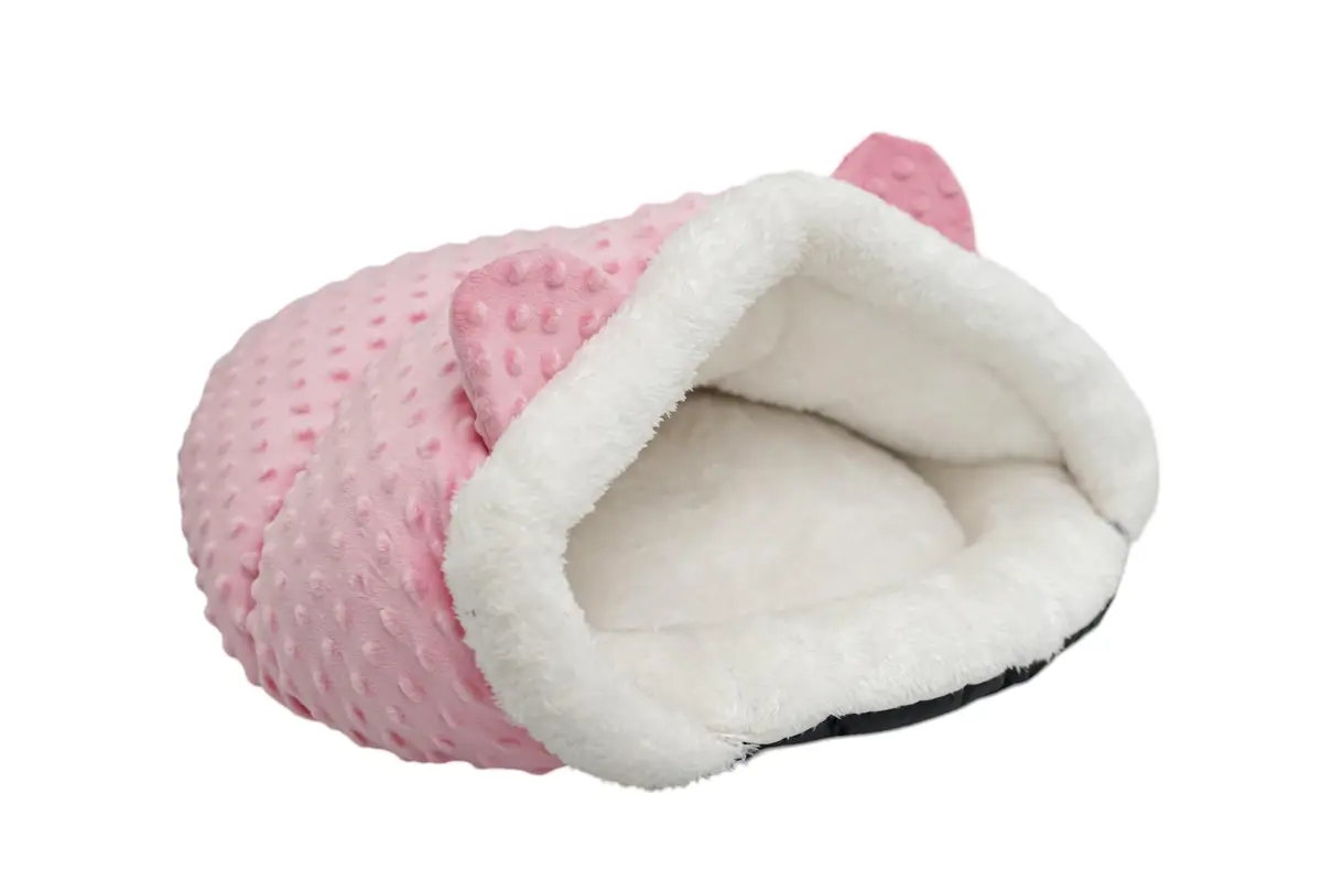 Ninho de dormir de pelúcia para animais de estimação, cama macia, cama para gatos e cachorros.