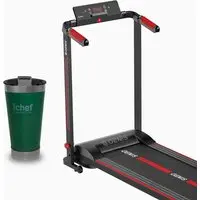 Esteira Ergométrica Dobrável GT 500 Genis e Copo Térmico Ichef Com Tampa Smart Cup 600 ml - Verde | Ichef