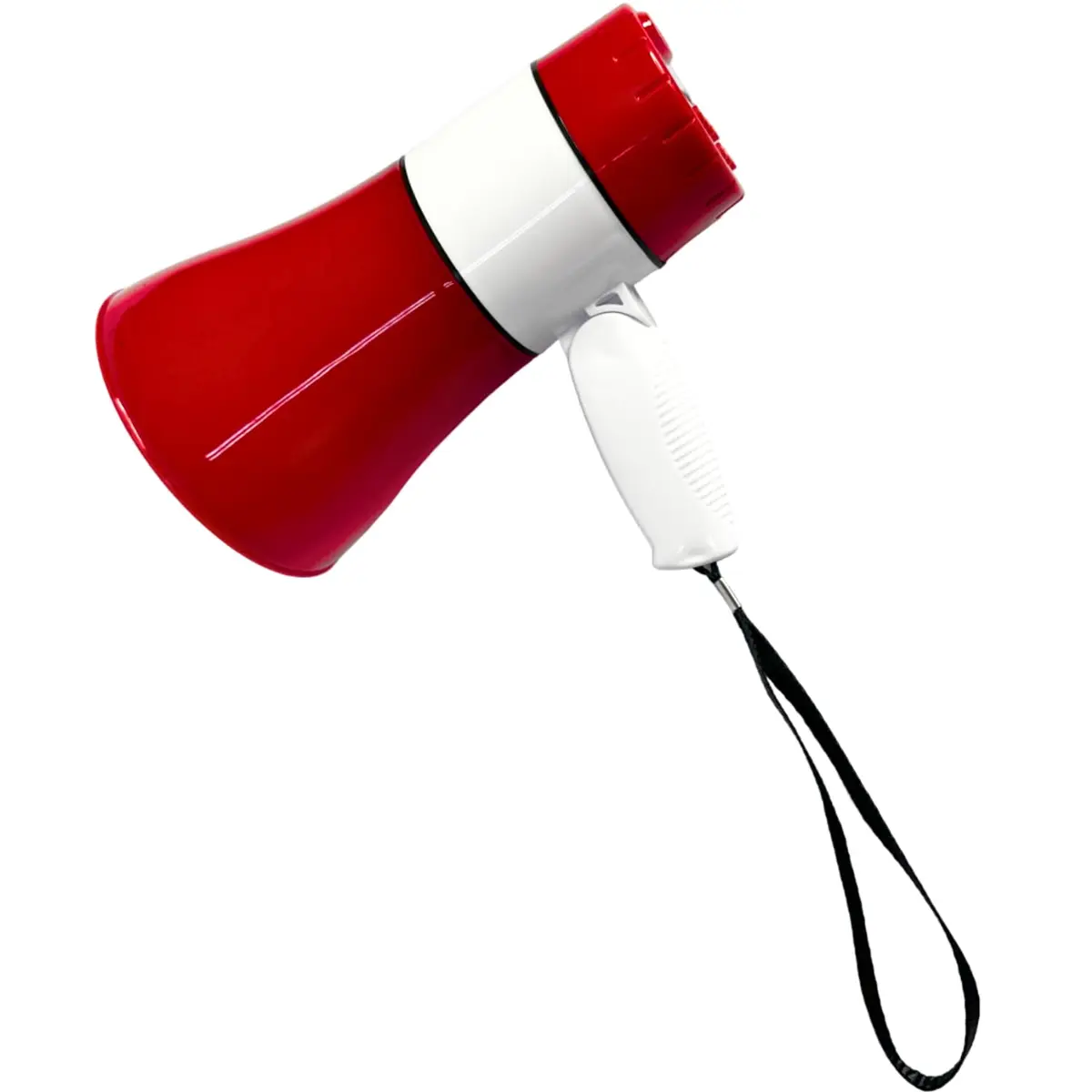 Megafone Portátil Com Gravação De Áudio Potência 20w Alcance 300 metros (Vermelho)