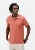 【Tam.: p m g xg 】 camisa polo básica masculina em piquet com bolso - vermelho - 1