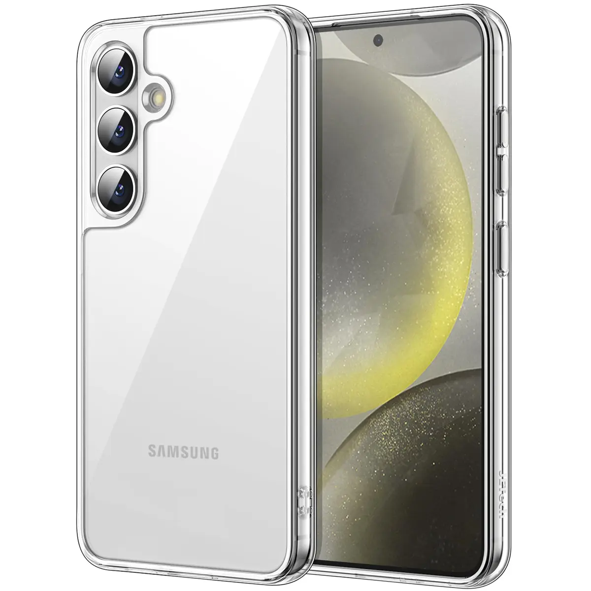 JETech Capa para Samsung Galaxy S24 Plus, Anti-Amarelamento, Claro | Proteção À Prova de Choque, Parte Traseira Rígida Resistente a Riscos, Bumper de TPU Transparente Durável - 1