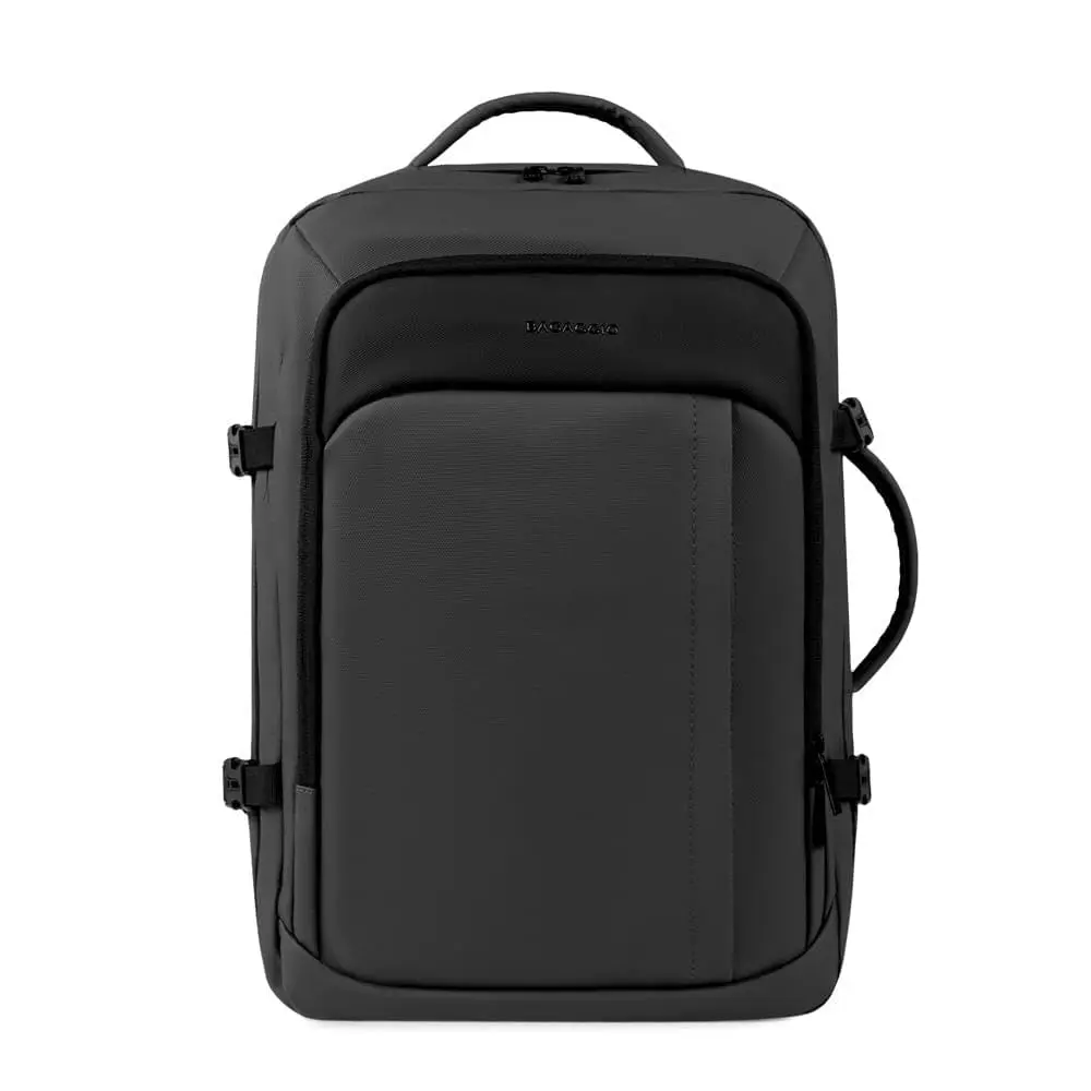 Bagaggio Mochila Executiva Masculina para Notebook até 18 Polegadas 25L Expansível USB C Alça Carona Costas Acolchoadas Trabalho Faculdade Viagem Cosmo Preta - 1