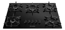 Cooktop 5 Bocas com Queimador Ultra Chama Preto - 1