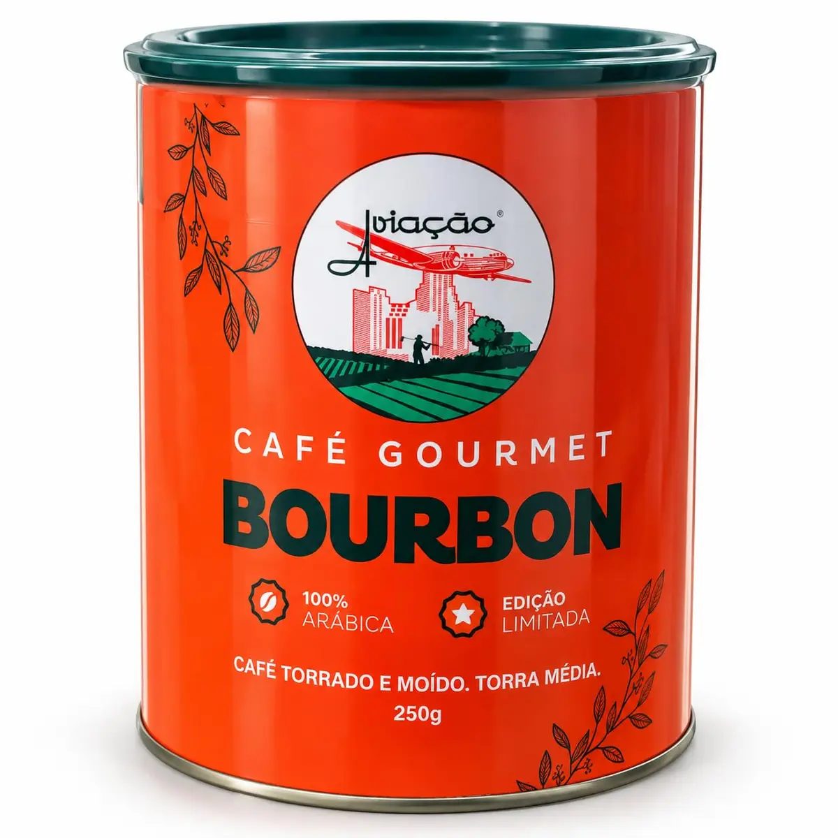 Café Gourmet Aviação 100% Arábica Moído 250g | 100% arábica | Torra média | Notas sensoriais marcantes | Microlote selecionado | Lata com 250g - 1
