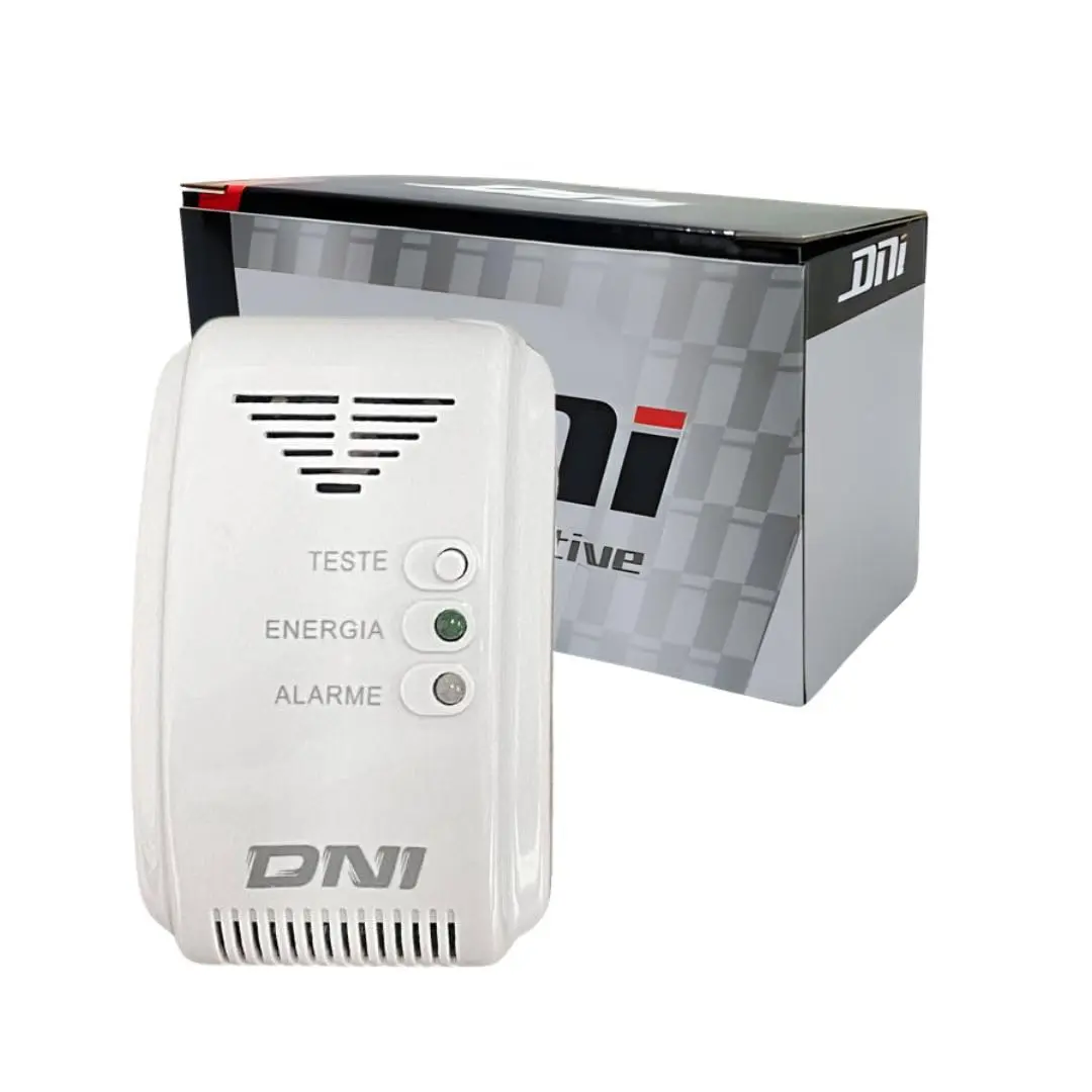 Detector de Vazamento de Gás Cozinha Casa GLP e Natural com Alarme Sonoro Bivolt - 1