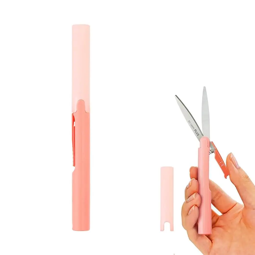 PLUS Tesoura Compacta Rosa SM/SC-130PF-SPK