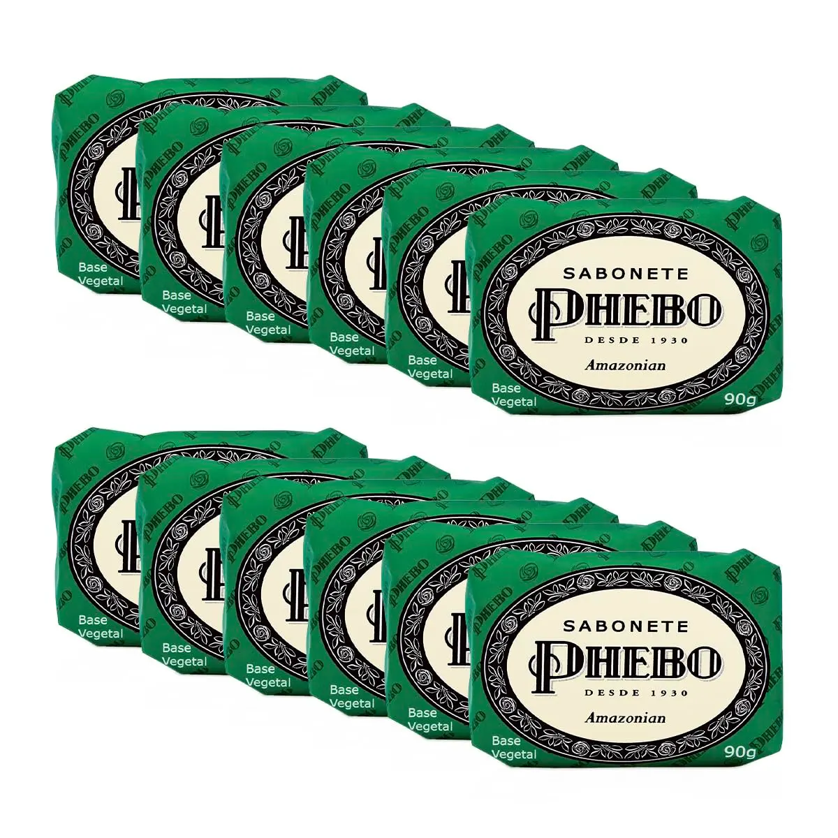 Phebo Sabonete, Amazonian, 90g, 12 Unidades