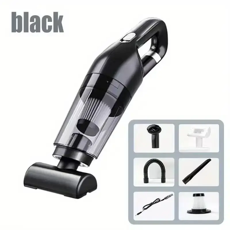 Aspirador de pó portátil para carro, alta sucção, uso duplo, ferramenta de limpeza de absorção de água doméstica para interior automotivo - 1