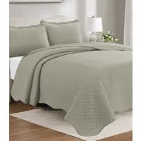 Colcha Focus Queen Camesa Bege - 1
