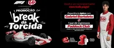 Promoção KitKat Break da Torcida – Ganhe uma experiência com Gabriel Bortoleto + ingressos Paddock Club F1 SP 2025! - 1