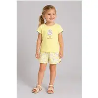 Infantil - Conjunto menina em meia malha Brandili