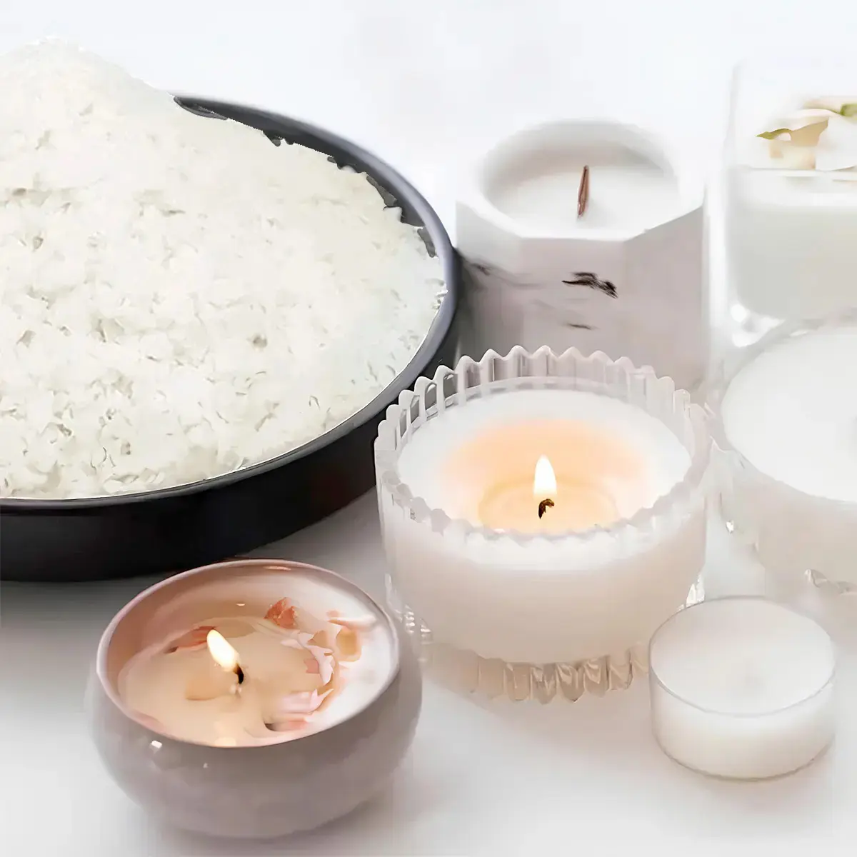 Cera de Coco em Escamas 2kg para Velas Artesanais e Cosméticos - 1