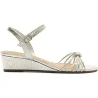 Sandalia Anacapri Anabela Croco Prata Anacapri Prata - 1