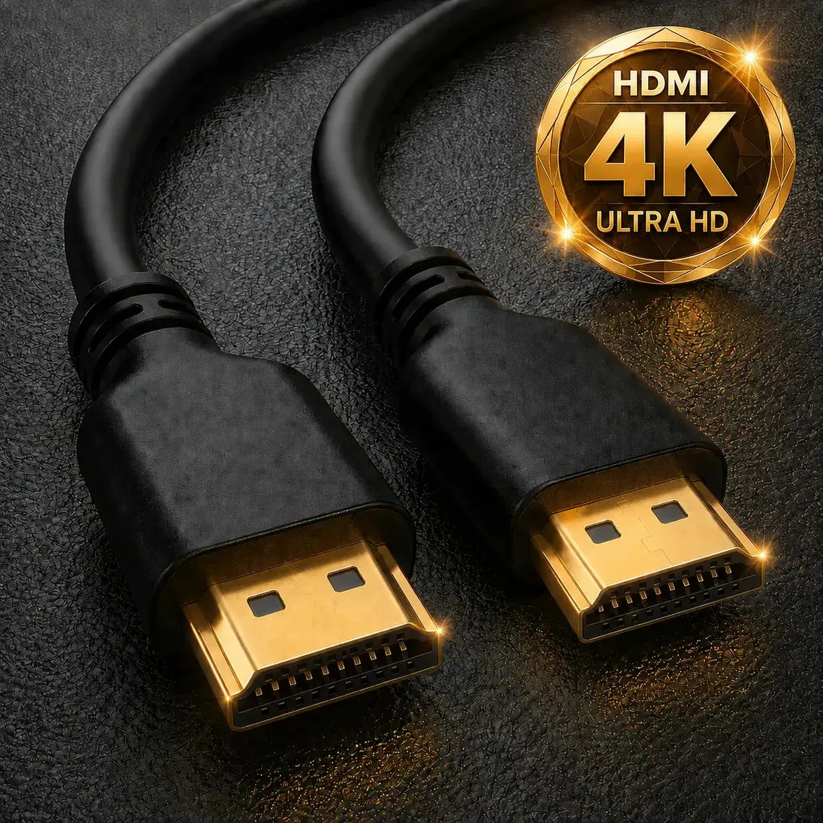 Cabo Hdmi 1m 2.0 4k Ultra Hd 18gbps 60hz Alta Velocidade Áudio E Vídeo Hdr Compatível Com Tv Box Monitor Notebook Pc Projetor Video Game Conector Revestido Blindado Reforçado Brasiliana Tech - 1