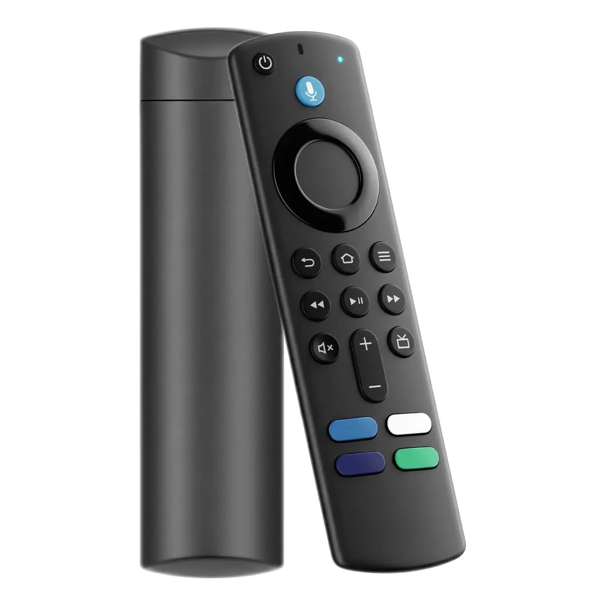 Controle Remoto com Comando de Voz Compatível com TV Stick Lite, Stick 4K, 4K Max, Cube, Microfone Integrado, Teclas de Atalho - 1