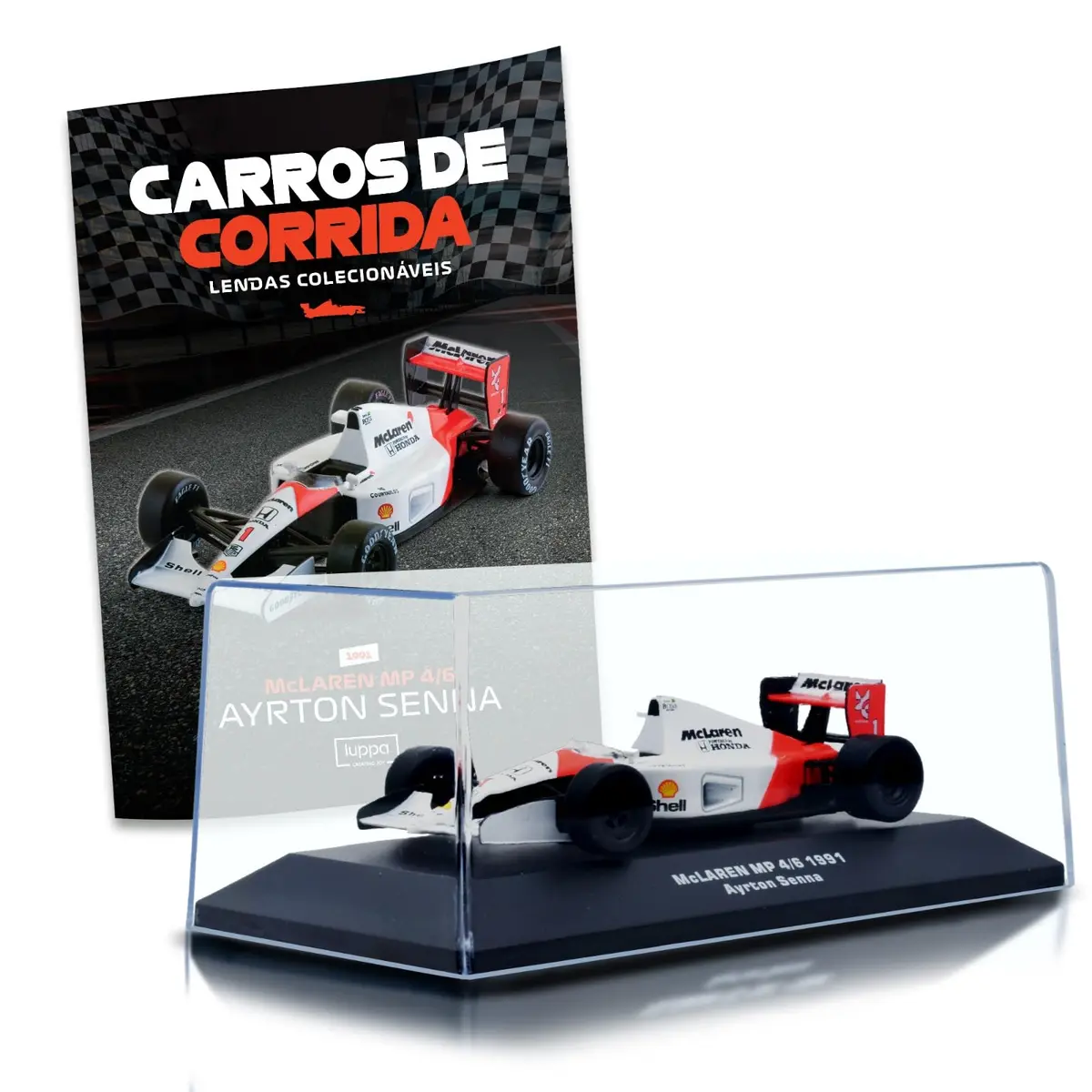 LUPPA McLAREN MP4/6 1991, Fórmula 1/Carro Metálico Diecast/Carro em Escala e Série Colecionáveis