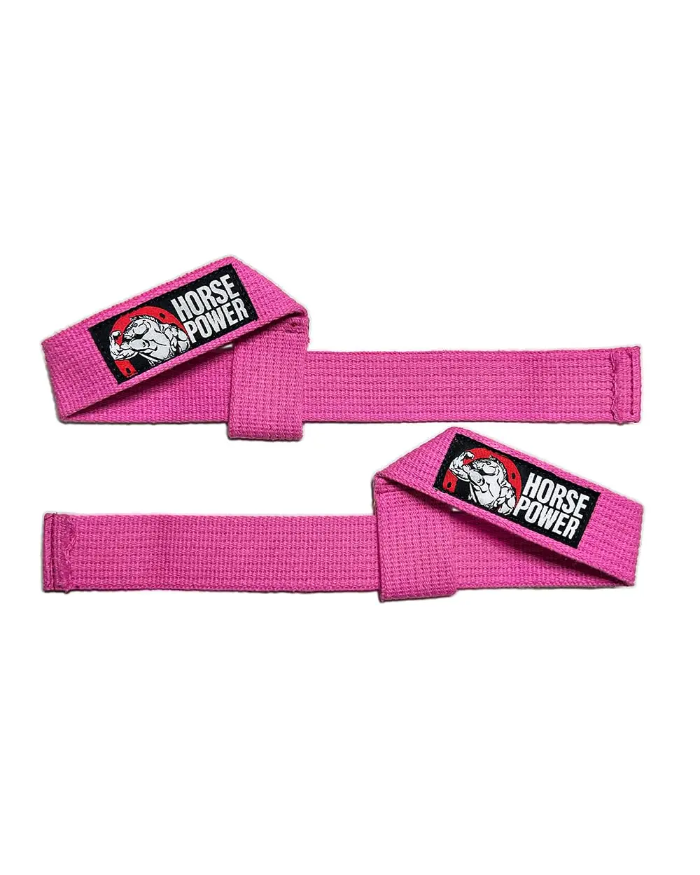 HORSEPOWER PRO Strap de Musculação Mais Pegada Segurança Melhor Desempenho no Treino 50cm O PAR 100% Algodão Super Resistente Com 7 Camadas De Costura Ajustável Academia Força Punho CrossFit