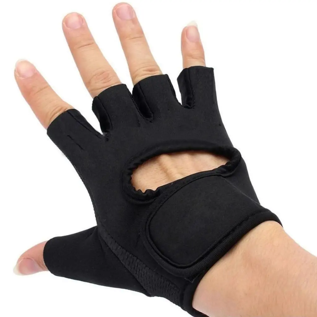 Par de Luva Academia Musculação Feminina Masculina Luva Ciclismo Treino Fitness Ginástica Proteção Antiderrapante Anticalos Ajustável Acolchoada Anatômica Unissex Neoprene Respirável Tamanho Único