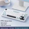 [R$ 271,35 APP + Moedas] Teclado mecânico Aula F75 sem fio 2.4G - 1