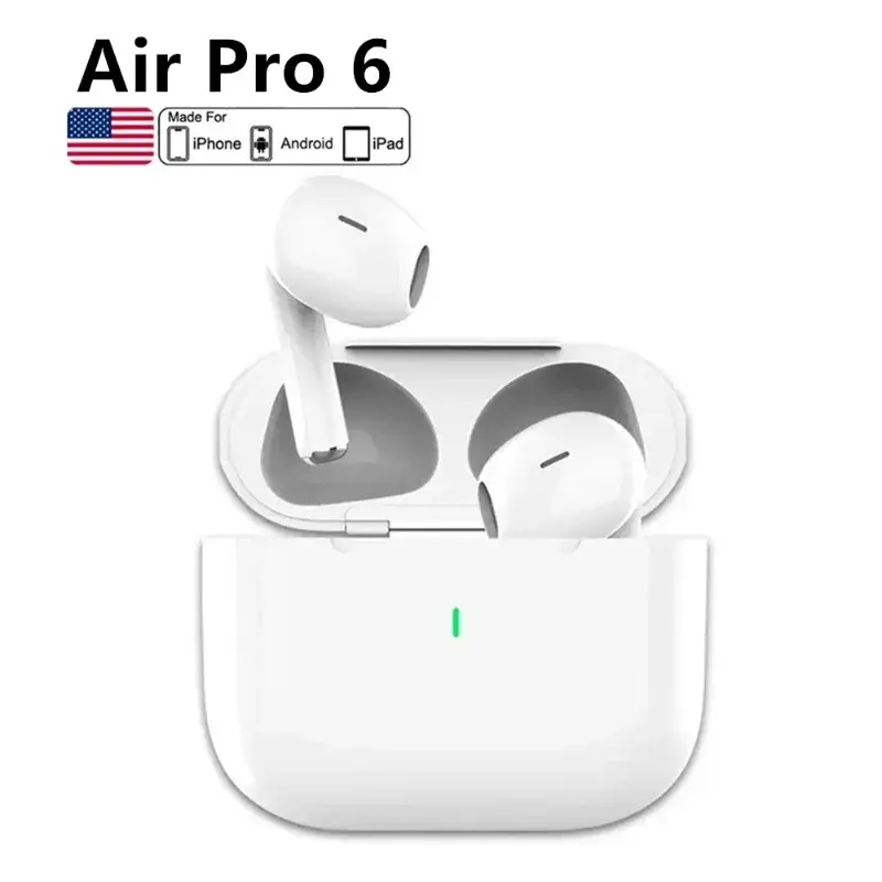 Novos Fones de Ouvido Bluetooth Air Pro True Wireless com Som HiFi, Baixa Latência e Cancelamento de Ruído ANC para iPhone e Android - 1