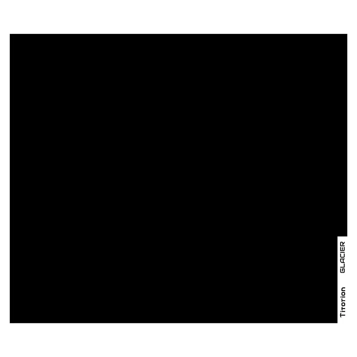 Mouse Pad Gamer Titorion SPEED GLACIER Vidro 49x42 Preto | Profissional, Premium, Branco Preto Hexágono
