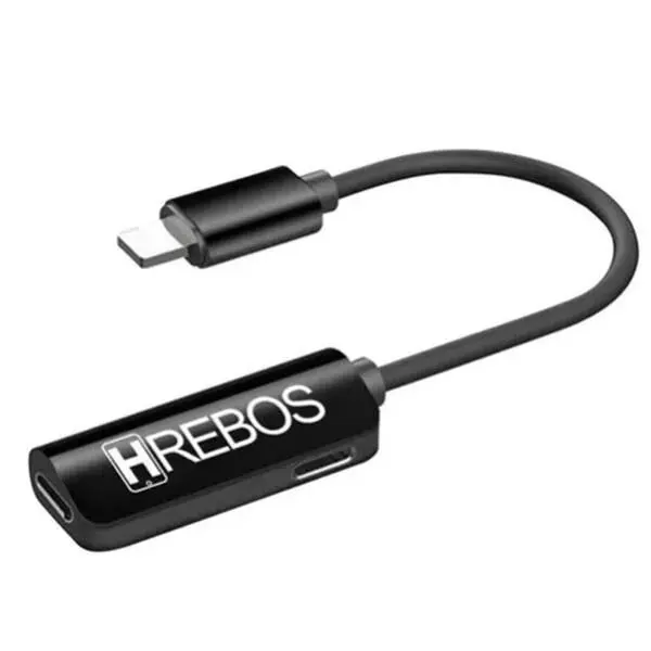 Cabo Adaptador Fone 2x1 Para Iphone Carga E Fone De Ouvido - 1