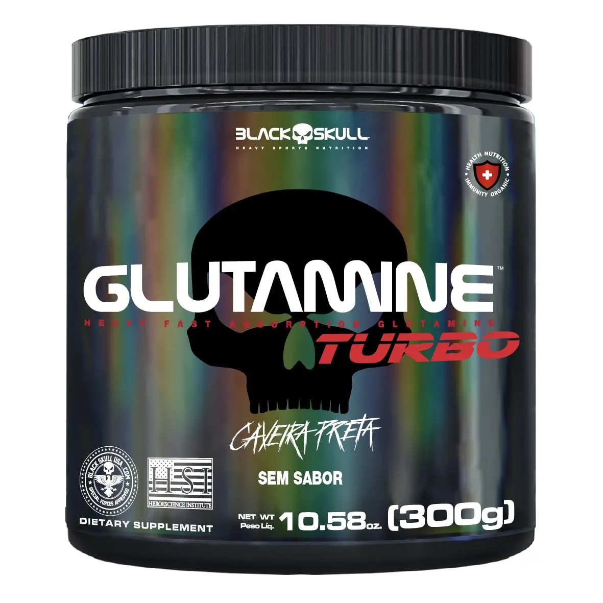 Glutamina Black Skull Turbo, 300g