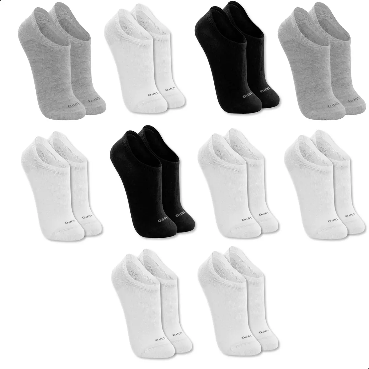 Kit 10 Pares de Meia Soquete Invisível Cano Curto Masculina Lupo Original - 1
