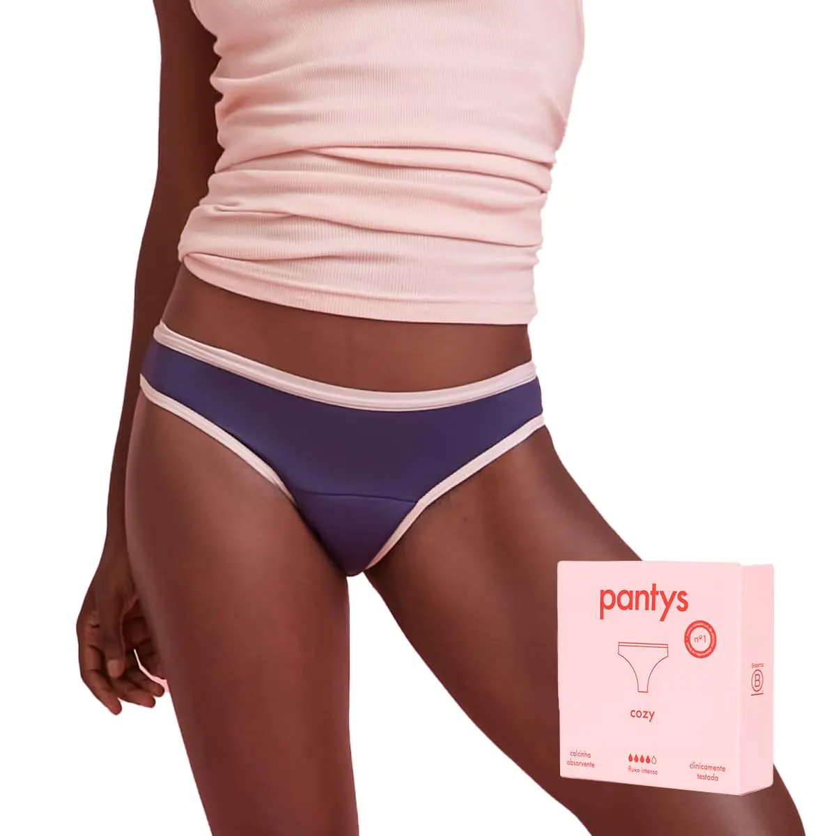 Calcinha Absorvente Menstrual Pantys Cozy, Fluxo Intenso, Feminino, 1 Unidade