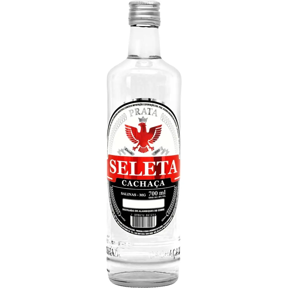 Cachaça Seleta Prata 700 ML Seleta Sabor Suave 700 Ml