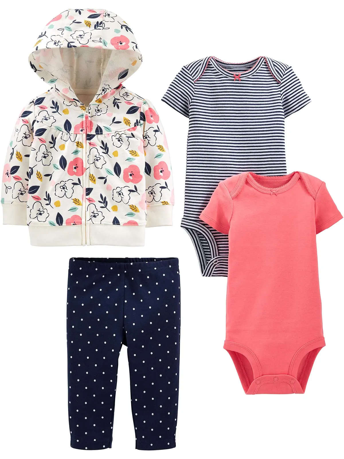 Conjunto de enxoval Conjunto de jaqueta, calça e body de 4 peças Simple Joys by Carter'sMeninas