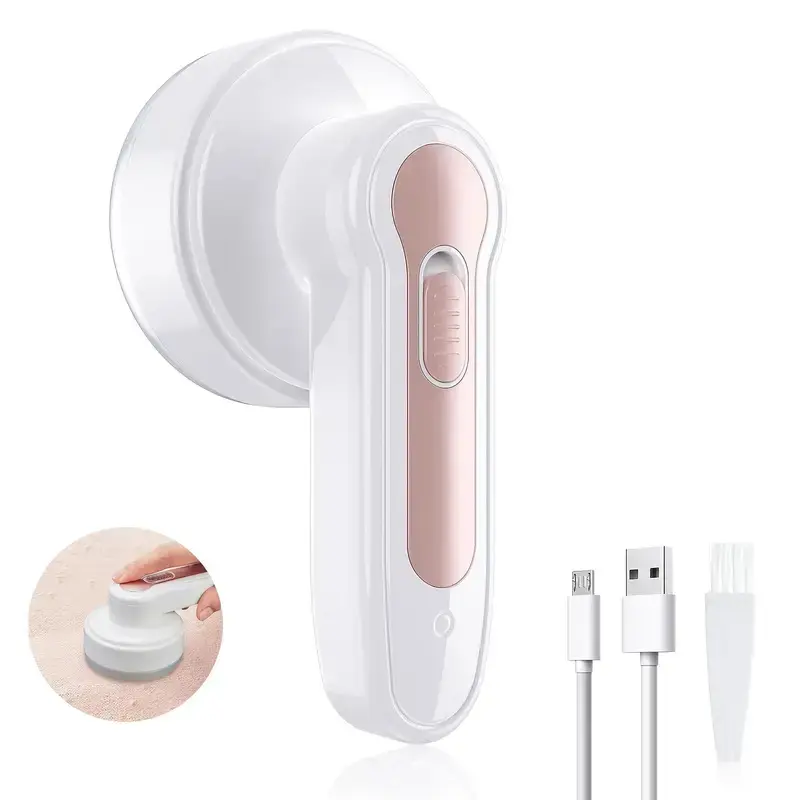 Removedor de Fiapos Elétrico Recarregável — Para Roupas, Móveis e Carpetes, com Cabo USB - 1