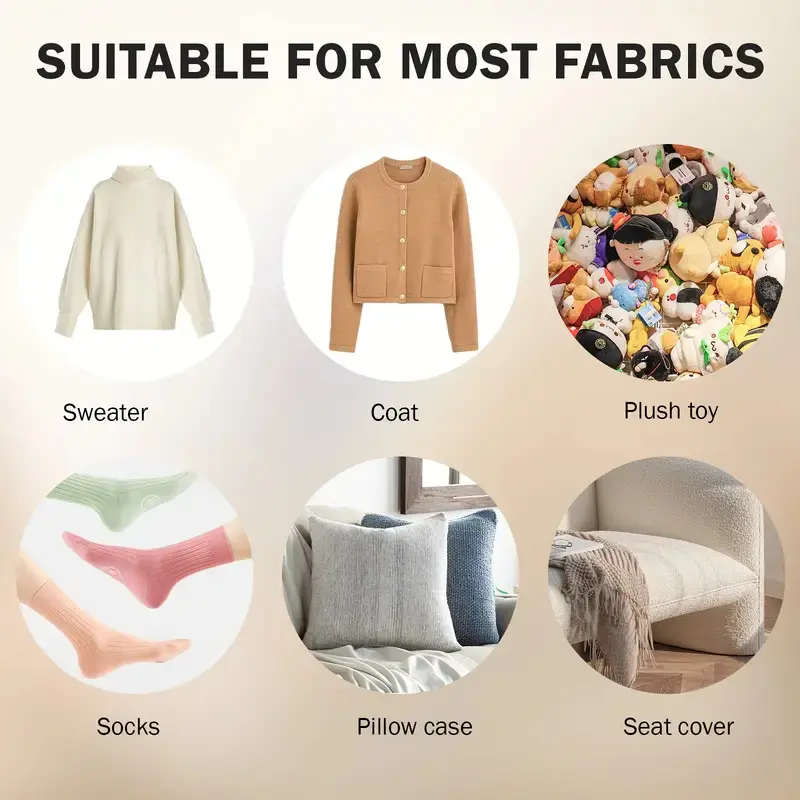 Removedor de Fiapos Elétrico Recarregável — Para Roupas, Móveis e Carpetes, com Cabo USB thumbnail 6