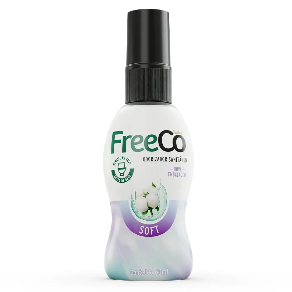 Freecô Bloqueador De Odores Sanitários - Soft (Talco) 60ml - 1