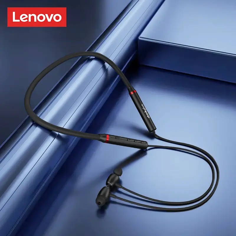 Original lenovo he05x fones de ouvido bluetooth à prova dwaterproof água tampões alta fidelidade som magnético neckband fone esportes