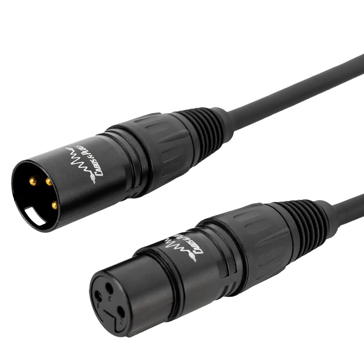 Cabos & Plugs - Cabo XLR Macho - XLR Fêmea Microfone Balanceado (0.5m)