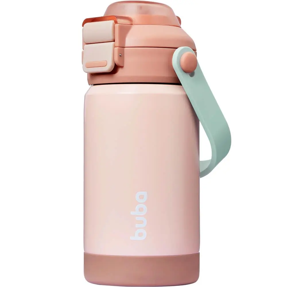 Buba, Copo térmico Parede Dupla Com Bico E Canudo Blush - 1