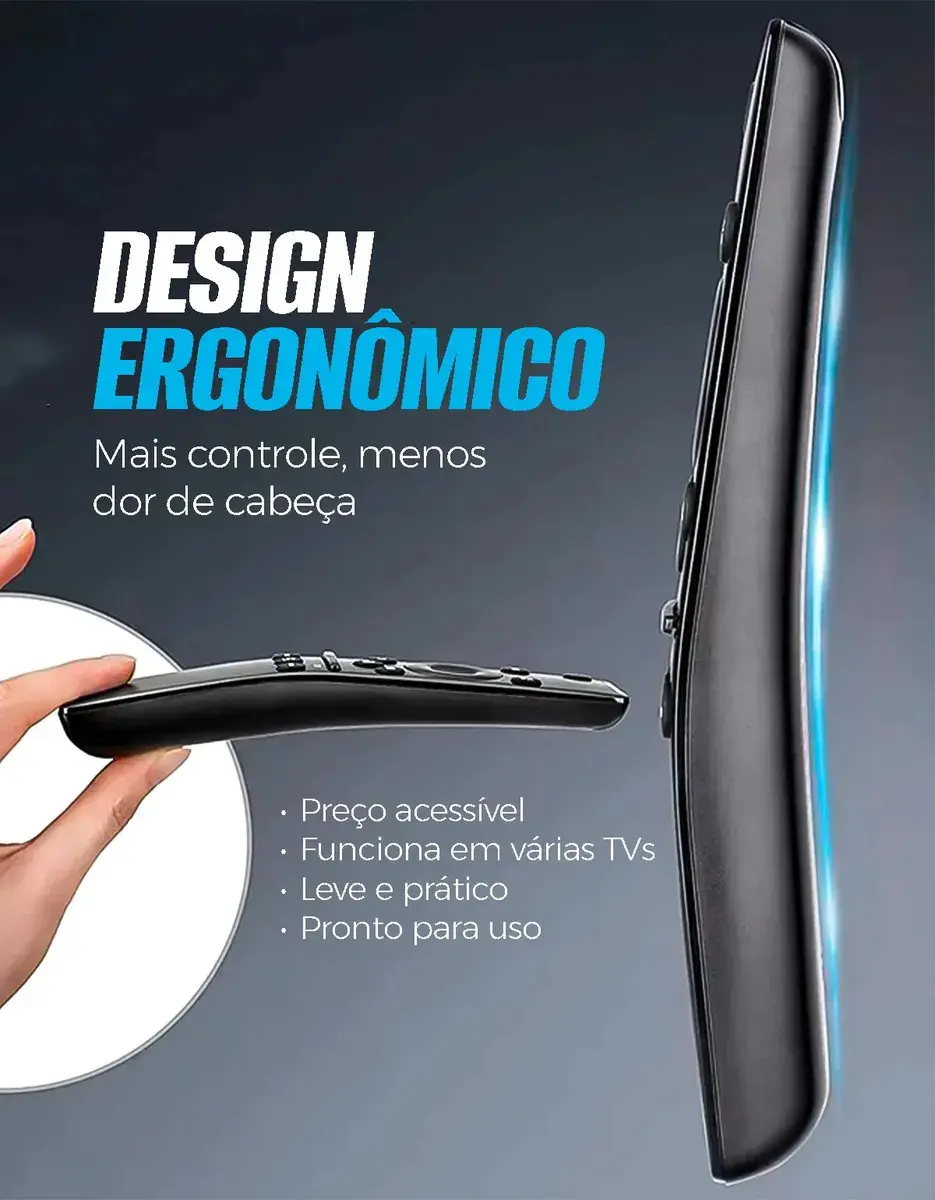 Controle Remoto Casenn para Smart TV Samsung 4K com Netflix, Prime Video e Google Play thumbnail 5