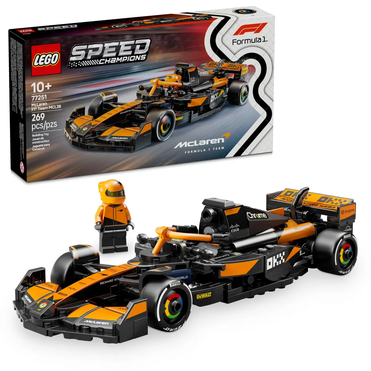 LEGO Speed Champions Carro de Corrida McLaren F1® Team MCL38 77251 - 1