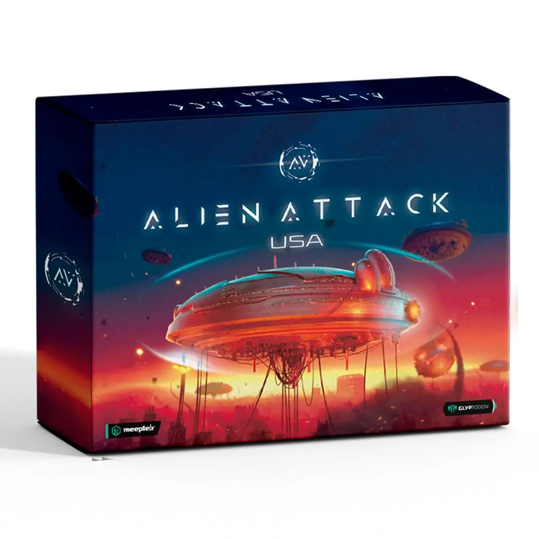 MeepleBR, Alien Attack USA, Jogo de Tabuleiro Expert, 2 a 4 jogadores