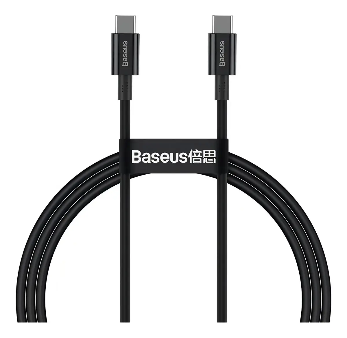 Cabo Turbo Usb-c P/ Usb-c Baseus Superior Series 100w 1m Cor Preto - 1