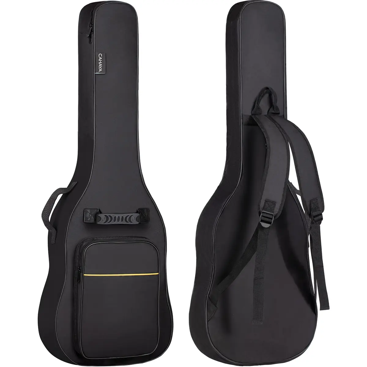 CAHAYA Bolsa para guitarra elétrica Gig Bag 6 mm acolchoada macia capa para guitarra preta