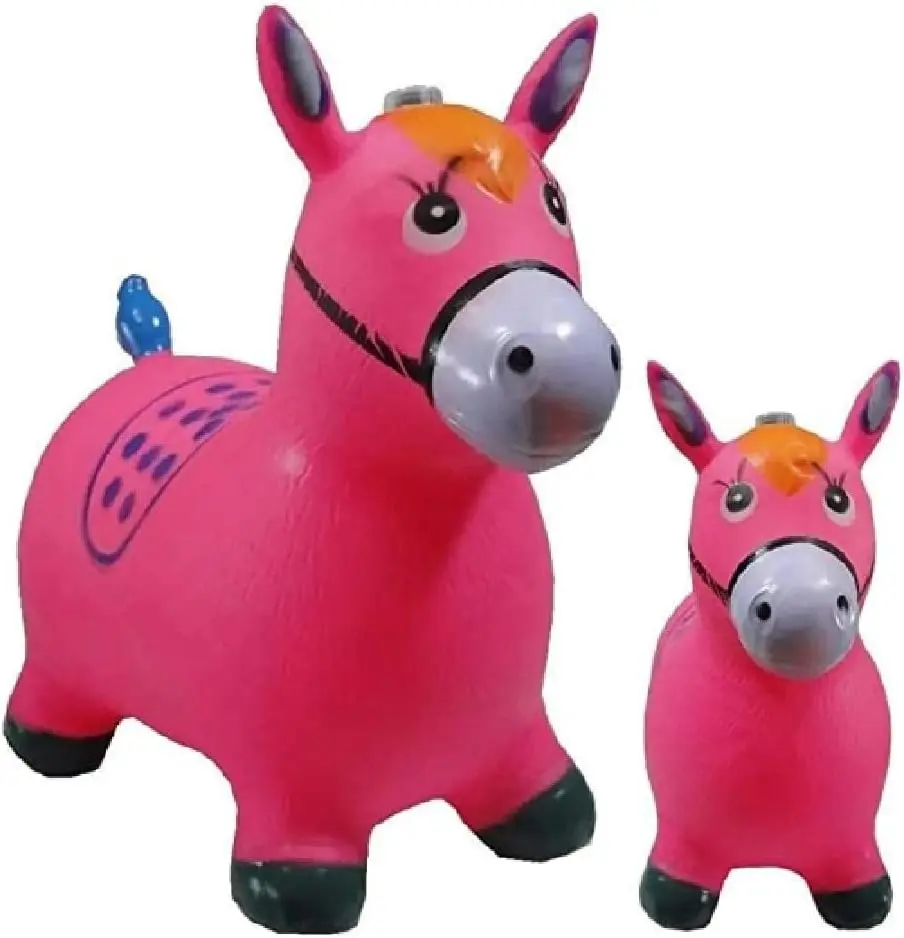 Brinquedo Infantil Cavalinho Upa Upa com Luzes LED e Efeitos Sonoros Ideal para Brincadeiras e Desenvolvimento Infantil (Rosa) - 1