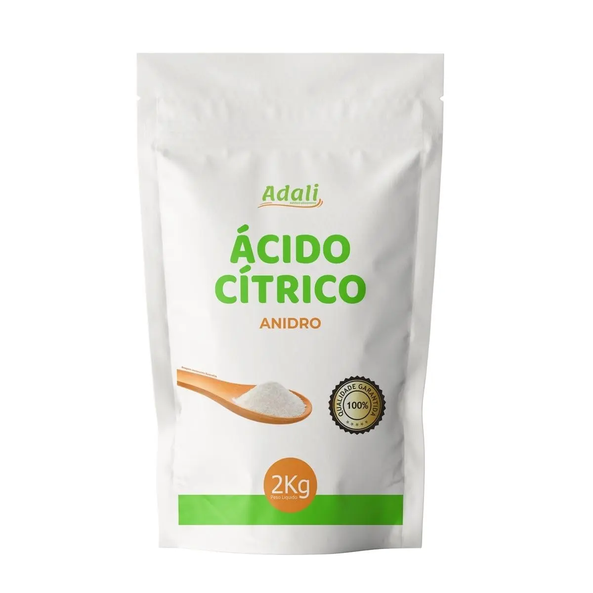 Ácido Cítrico Anidro 2kg - Grau Alimentício - 100% Puro