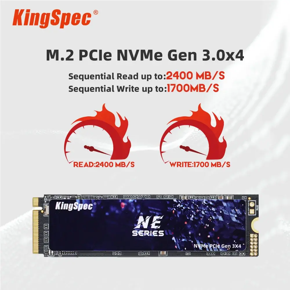 KingSpec M.2 SSD 120GB 256GB 512GB 1TB SSD 2TB Disco Rígido M2 SSD M.2 NVMe PCIe SSD Disco Rígido Interno para Laptop Desktop MSI