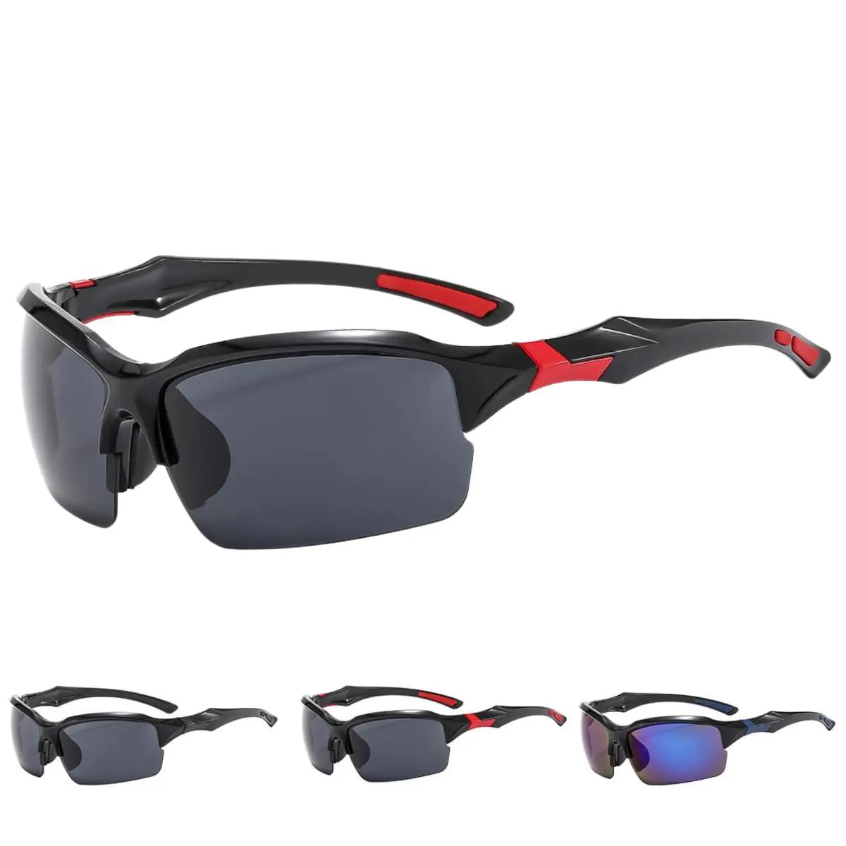 Óculos Esportivo para Ciclismo Corrida Pesca MTB – Lente Espelhada com Proteção UV400 e Armação Leve Antiderrapante