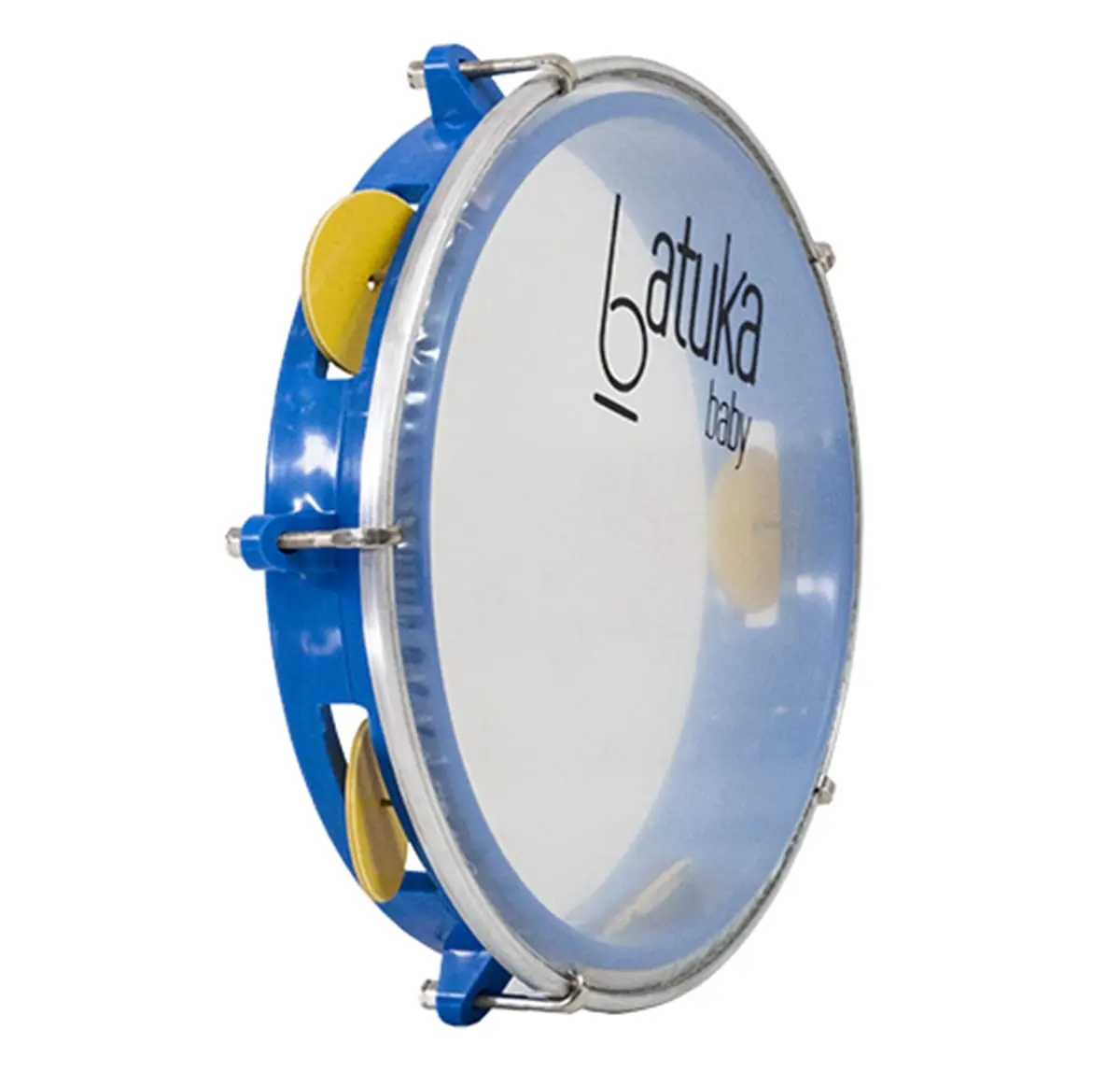 Pandeiro Abs Junior Pele Cristal Azul 08" Batuka- Luen