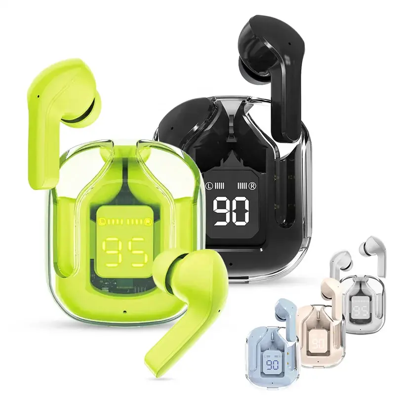 Fone De Ouvido Ruído Cancelando Earbuds Bluetooth Sem Fio HiFi Stereo Com Carregamento De Visor Digital - 1