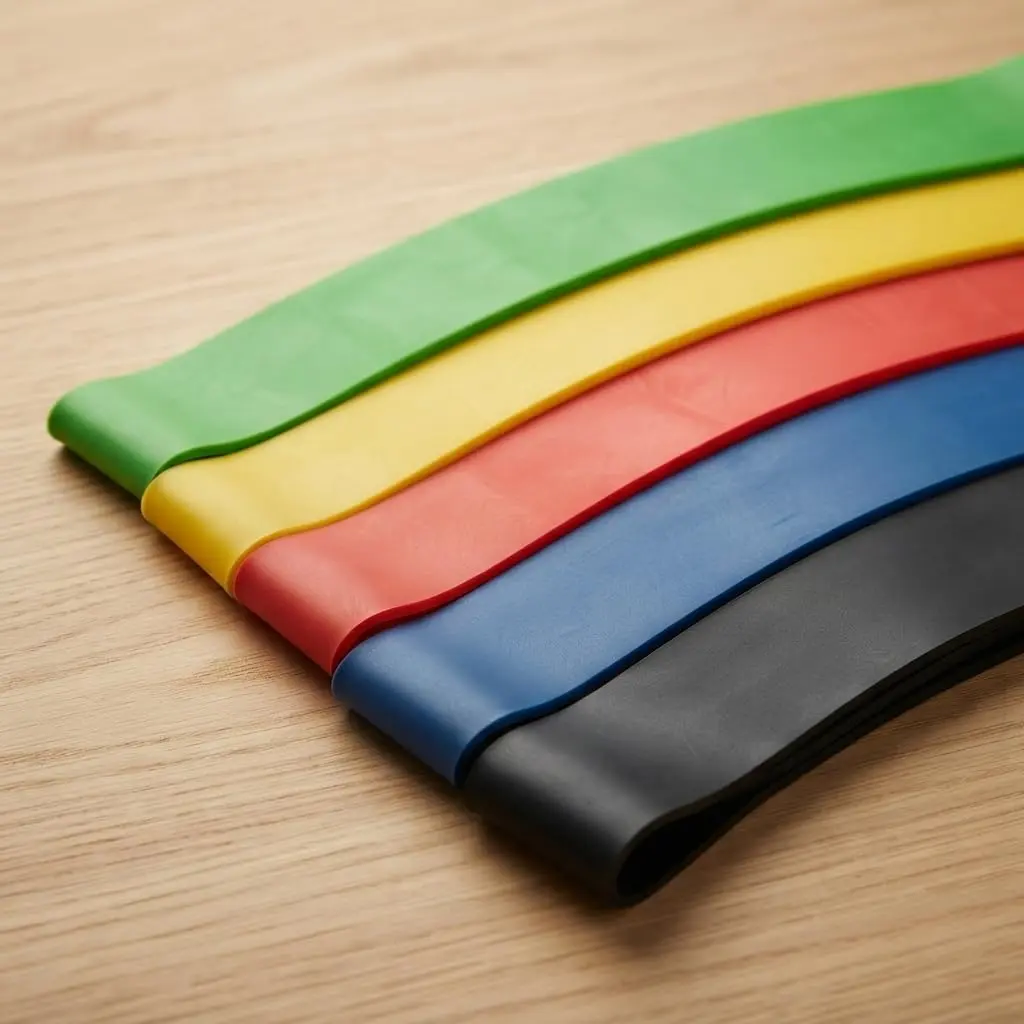 Kit 5 Faixas Elásticas Mini Bands Resistência Musculação Yoga